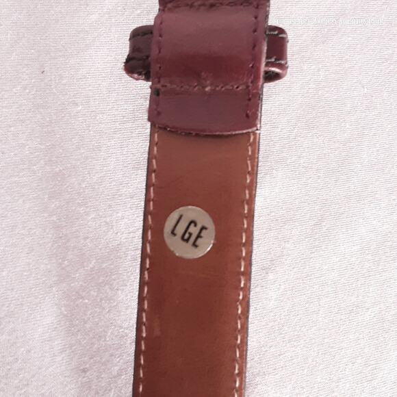 Dockers Leather Belt Mens Small Waist Burnt Umber Brown - Picture 8 of 10